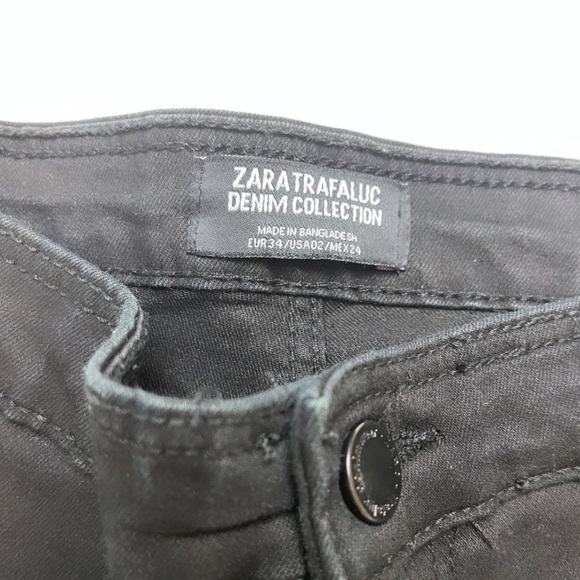 H&M | Black High Waisted Skinny Jeans with Stripe - Picture 5 of 8